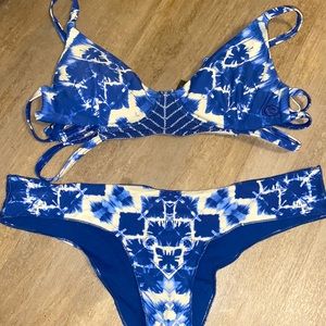 Rip curl Blue ty dye bikini